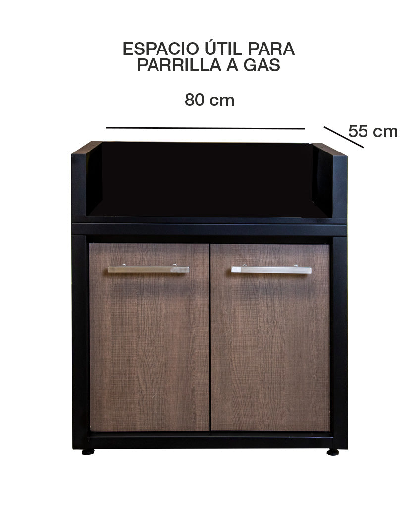 Pack Parrilla Carbón + Horno Ahumador + Modulo Para Parrilla Gas (TERMOLAMINADO)