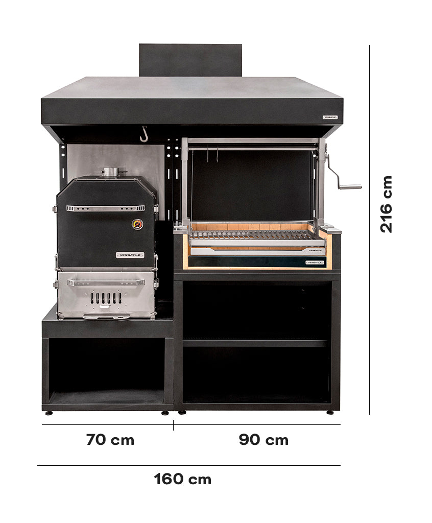 Pack Parrillas Carbón + Horno Ahumador