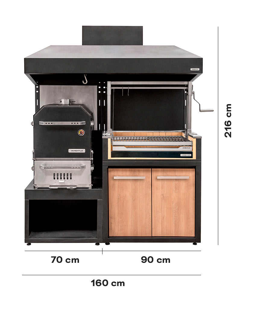 Pack Parrillas Carbón + Horno Ahumador
