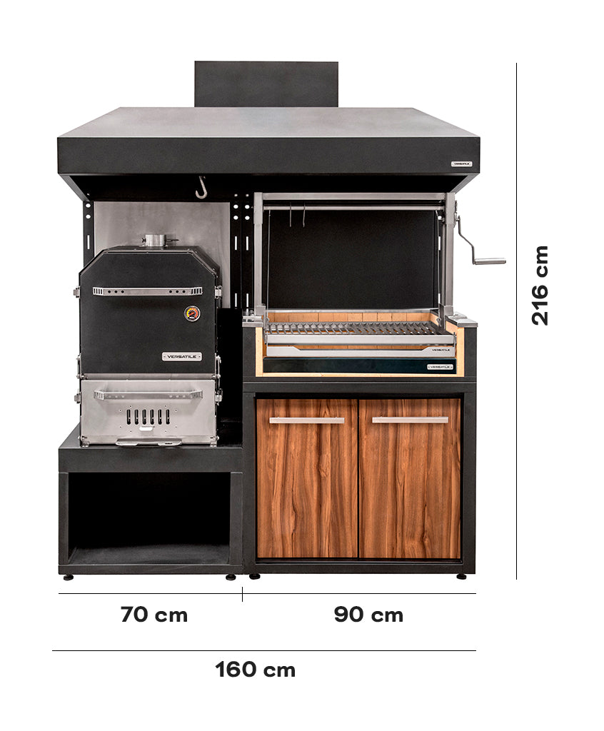 Pack Parrillas Carbón + Horno Ahumador