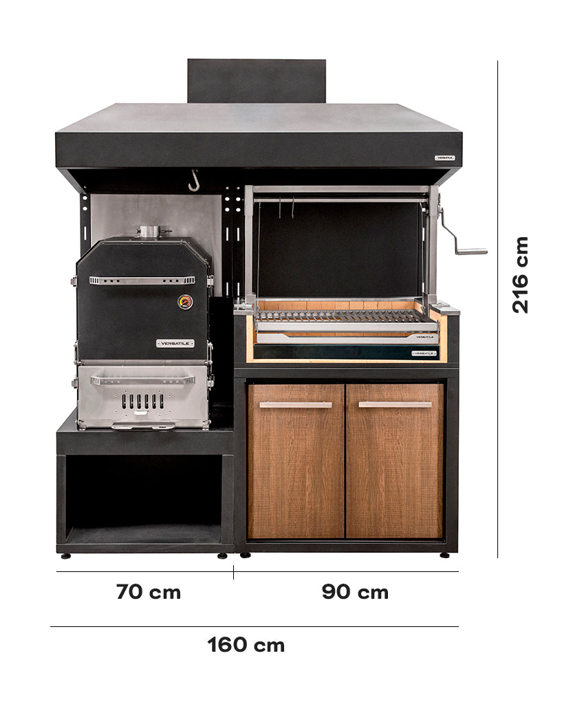 Pack Parrillas Carbón + Horno Ahumador