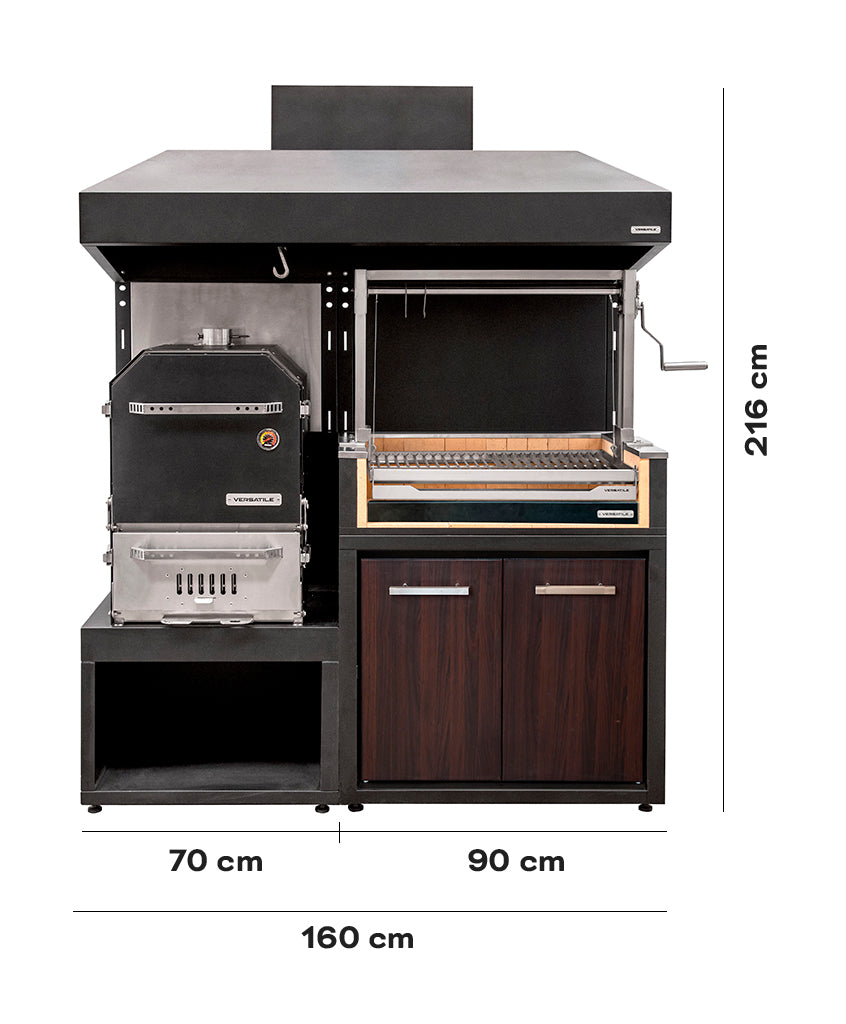 Pack Parrillas Carbón + Horno Ahumador