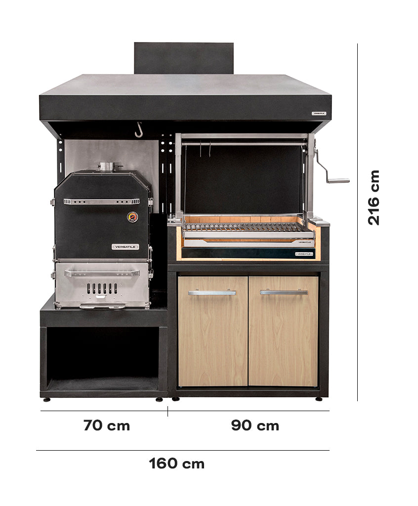 Pack Parrillas Carbón + Horno Ahumador